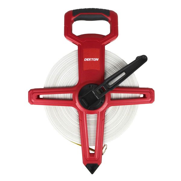 Dekton 100m Fibreglass Surveyor Tape With Holder