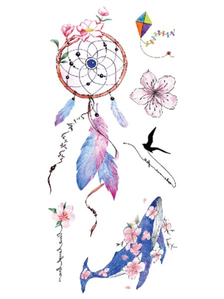Tattoo - Waterproof High Quality Skin Safe - Beautiful Dreamcatcher - TL-227