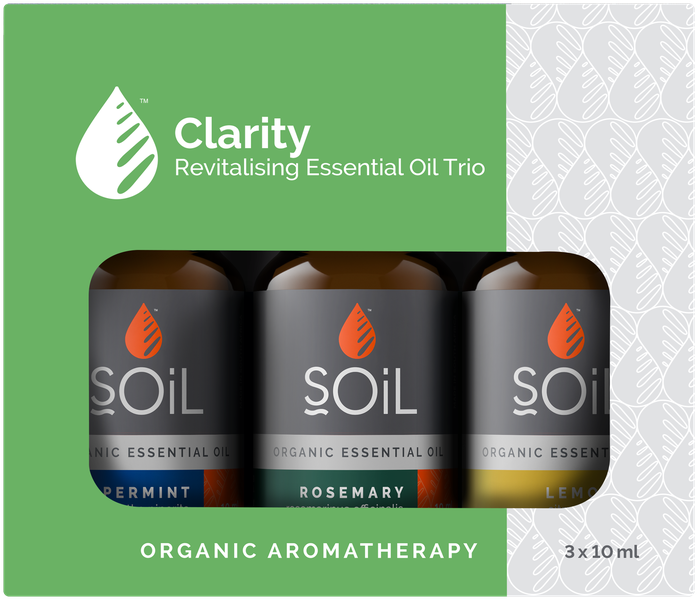 SOiL Organic Clarity Essential Oil Trio Box