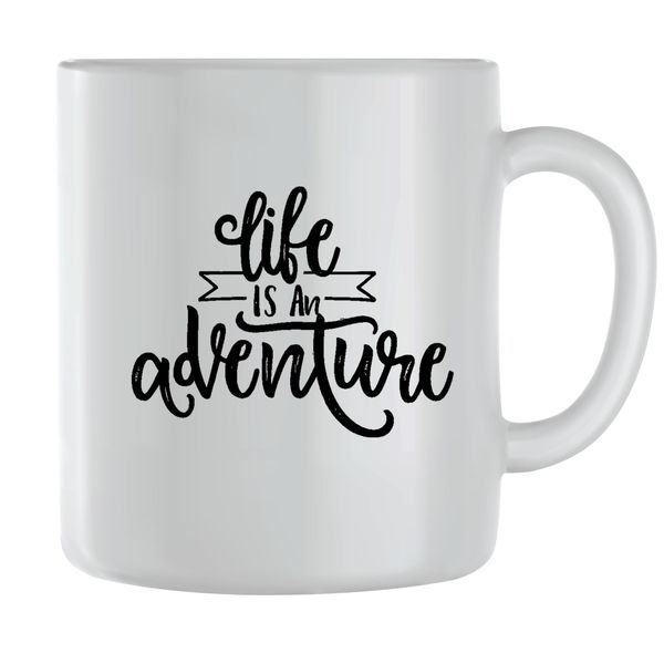 Life Adventure Coffee Mugs for Men Women Motivational Graphic Present 115