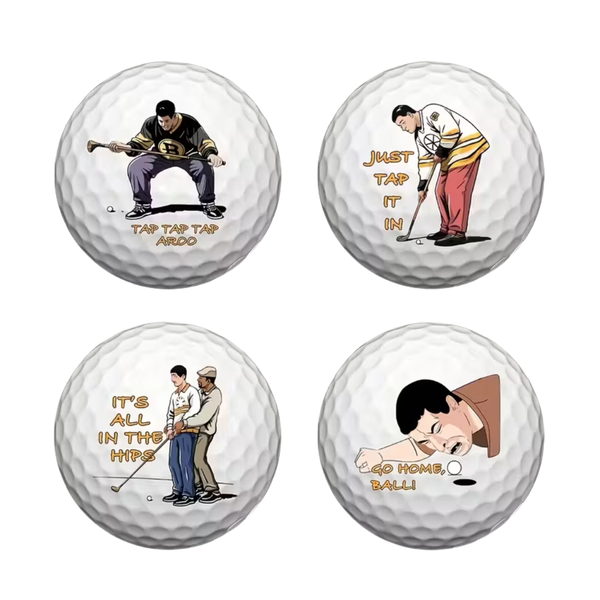 Caiton 4-Pack Funny Golf Balls Gift Set