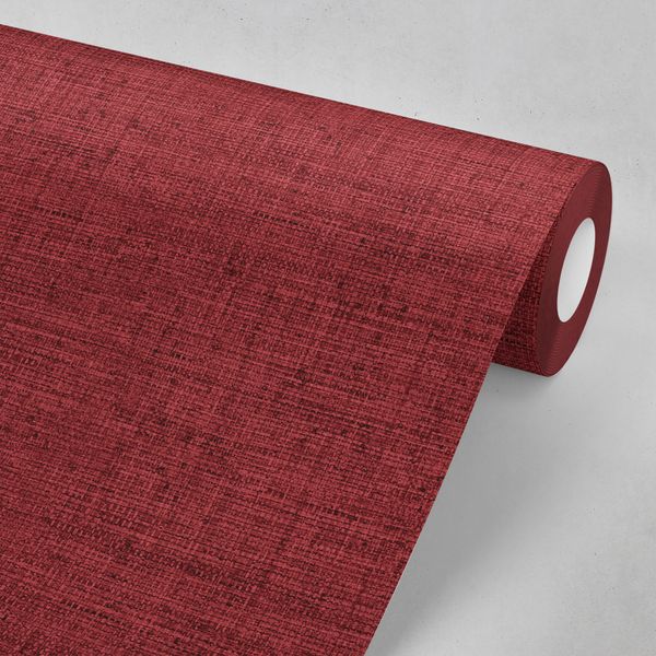 Robin Sprong Easy to Apply DIY Wallpaper Rolls in Red Red Wine