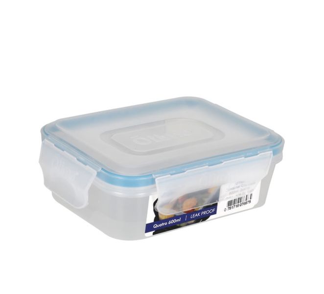 Clip Lock Container 600ml - Pack Of 6