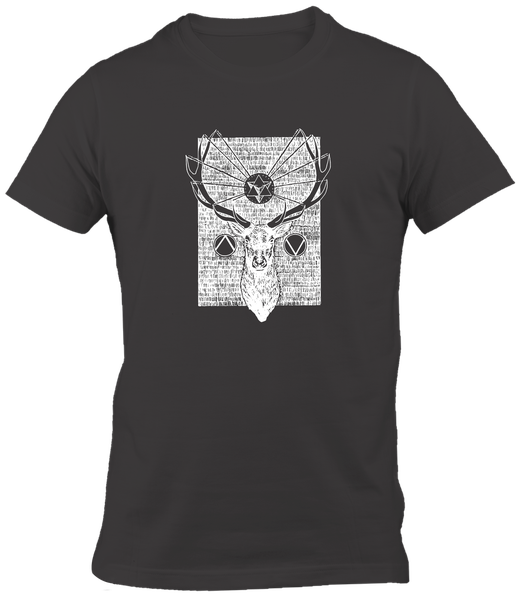TUP White T-Shirt - Black Stag