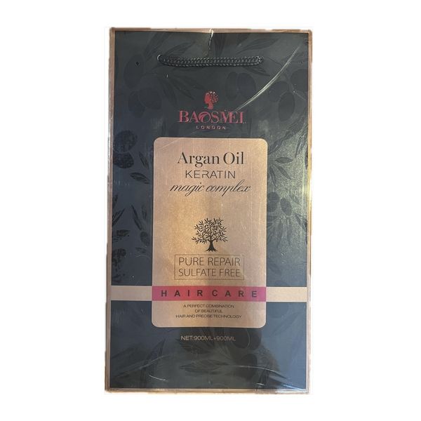 Baosmei - Argan Oil Keratin Sulfate Free Shampoo &amp; Conditioner