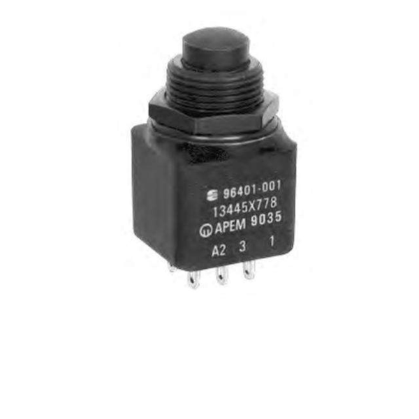 13445-4X778 IP67 Momentary Push Button Switch 4A 28VDC DP Solder Lug