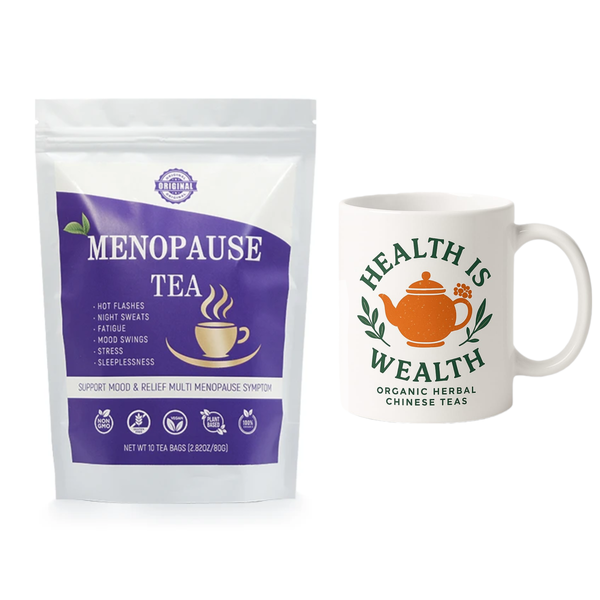 Menopause Herbal Tea, Organic Natural Herbal Tea With Tea Mug