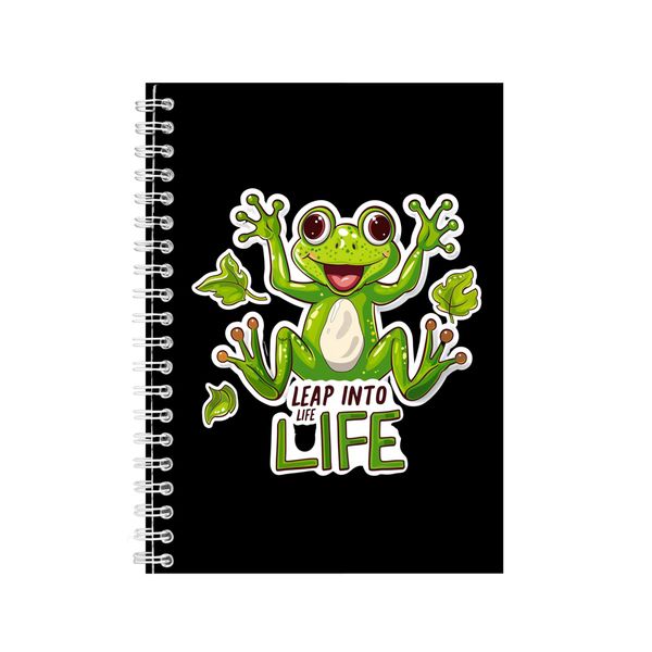Leap A5 Notebook Spiral and Lined Trendy Animal Lovers Graphic Notepad 197
