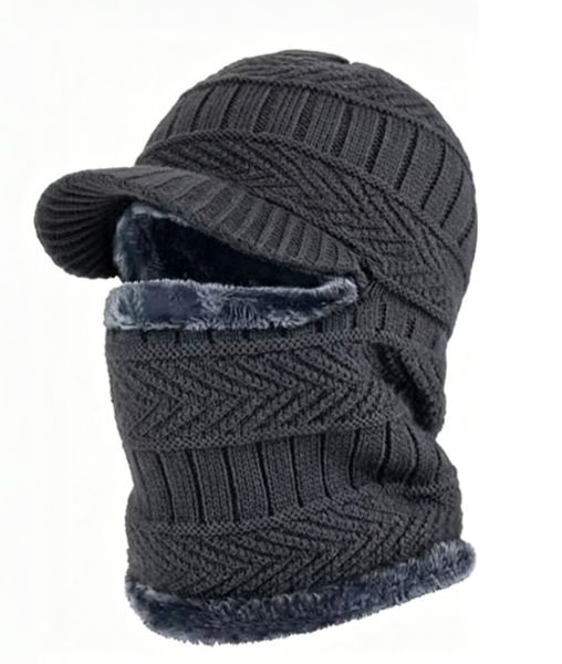 Winter Full-Cover Beanie with Mask and Earflaps