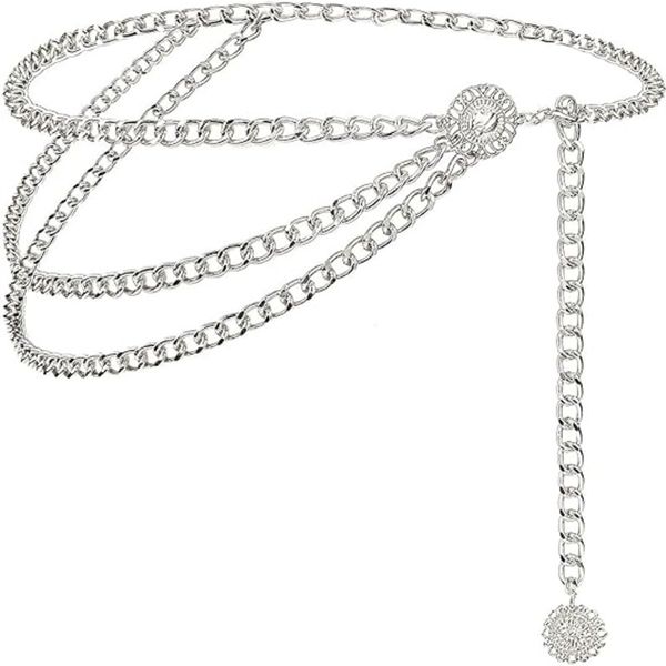 Chain Belts for Women Waist Chain Belt Multilayer Body Belly Chain