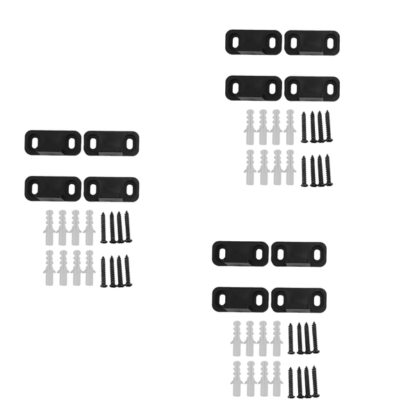 2 Set Sliding Barn Door Bottom Dual Clip Floor Mounted Guide Hardware