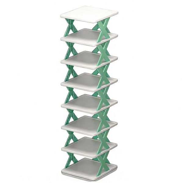 8 Tier Shoe Rack, Stackable Shoe Storage Organizer, Space-Saving for Home