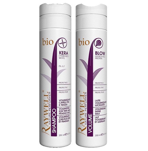 Raywell Volumizing Shampoo &amp; Shine Milk for Thin/Fragile Hair 250ml