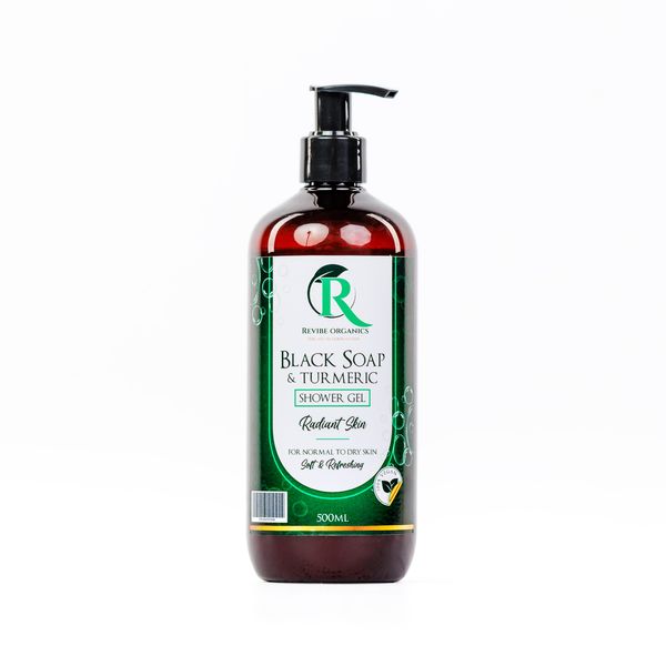 Black Soap &amp;Turmeric Glow Shower Gel