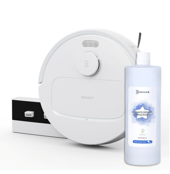 ECOVACS DEEBOT N20e Smart Robot Vacuum - 10,000Pa Suction, Detergent Bundle