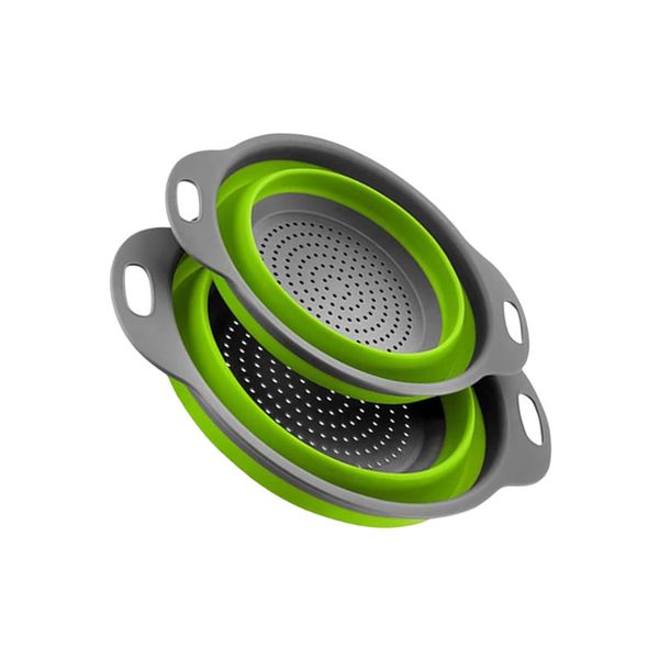 2 Piece Of Foldable Silicone Strainer Basket DC-73