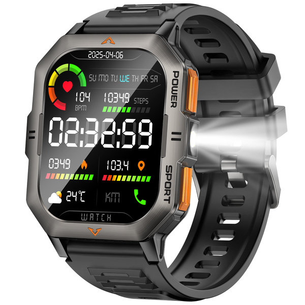 GAWSUG Smart Watch with 120+ Sports Modes, Waterproof, Heart Rate Monitor