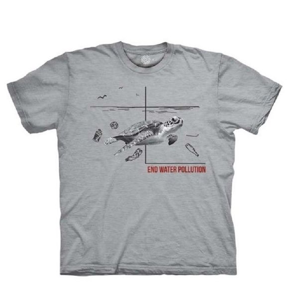 Water Pollution Turtle Tee (The Mountain)