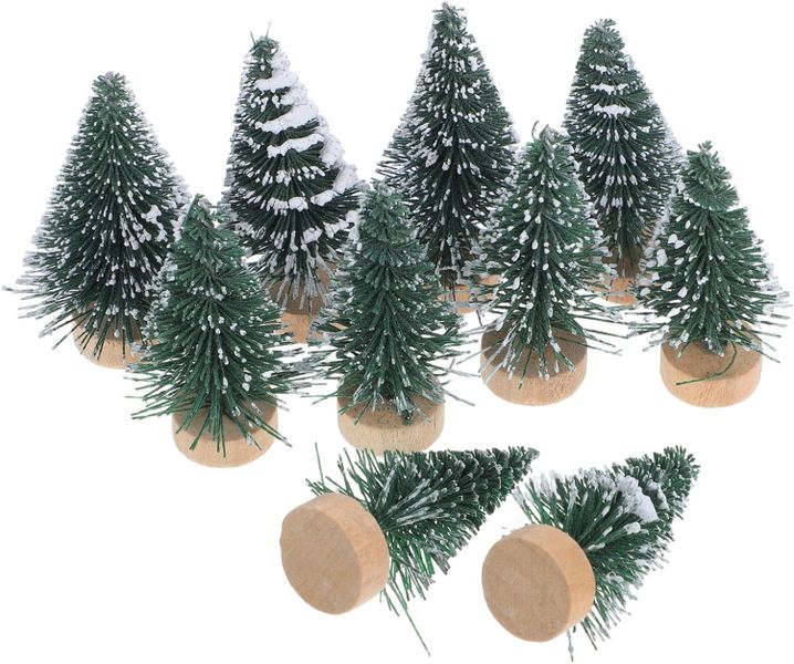 St Charles Mini Frosty Christmas Tree - 10pc