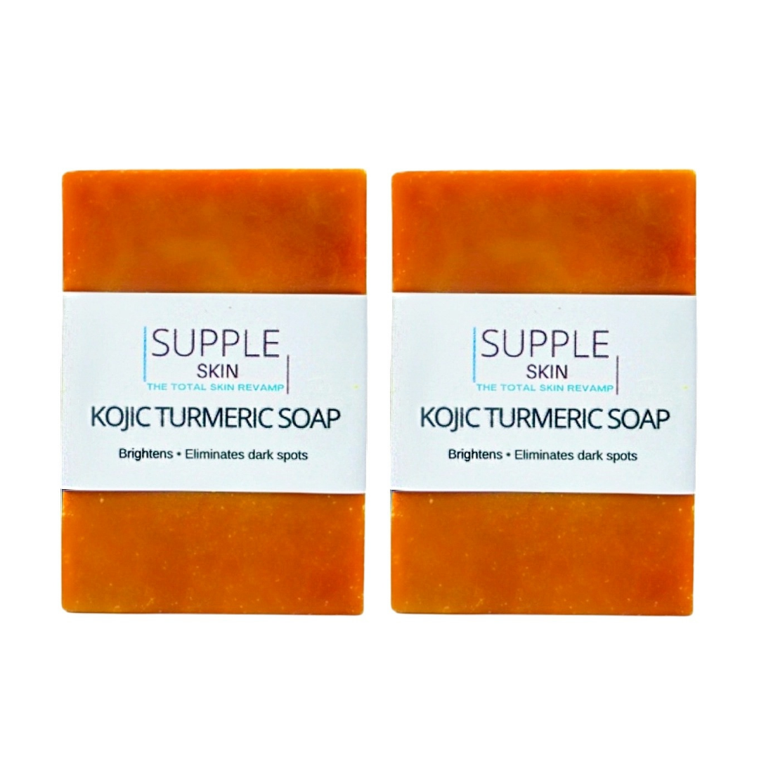 2x Kojic Turmeric Lemon Soap Bars for Brightening & Eliminating Dark