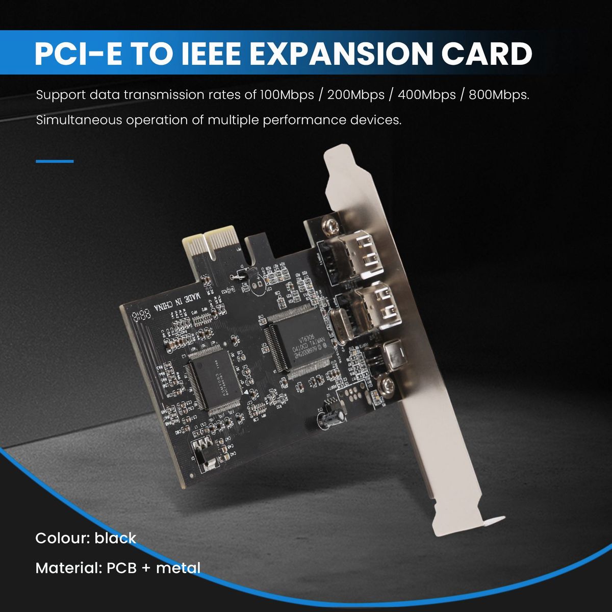 S＊＊uです。FirewirePC CarbonTri-QuadSet5本 PCI-E PCI Express FireWire Card, with Firewire Cable, for Video