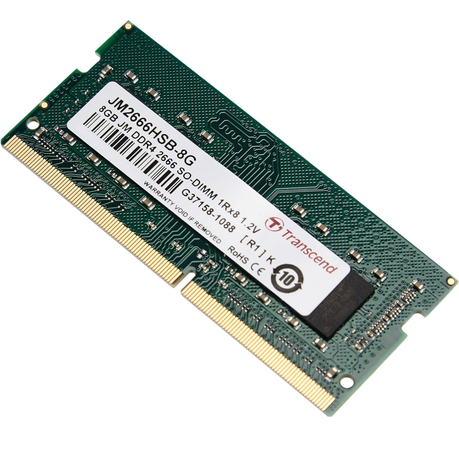 メモリー Transcend 8GB DDR4 SO-DIMM RAM 2666MHz Transcend DDR4 RAM Laptop - 8GB RAM DDR4-2666 SO-DIMM Jet RAM