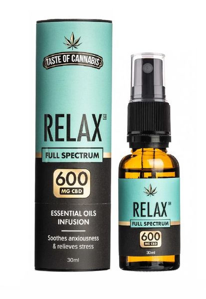 Taste of cannabis - 600mg Relax CBD Oil - full spectrum