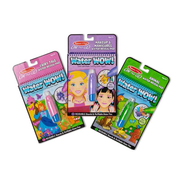 Melissa &amp; Doug - Water Wow! Reusable Bundle: Makeup, Fairy Tales &amp; Animals