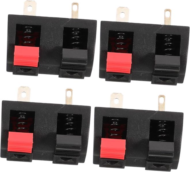 Stereo Speaker Terminals Red Black Terminal Blocks for Home Stereo