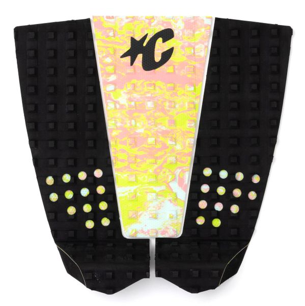 Creatures Italo Ferreira Lite Ecopure Surfboard Traction Pad - Black Pastel Swirl