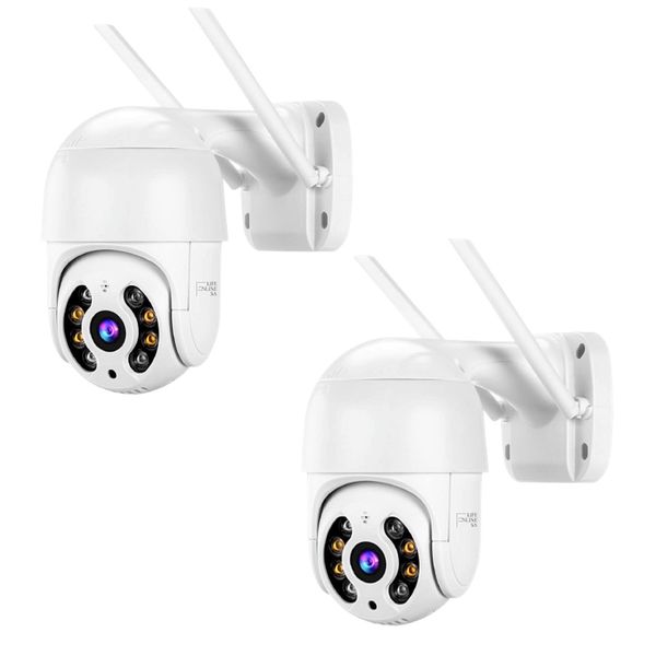 PTZ HD Wireless WIFI IP Outdoor Waterproof Camera Bundle Pack of 2 - ICSEE