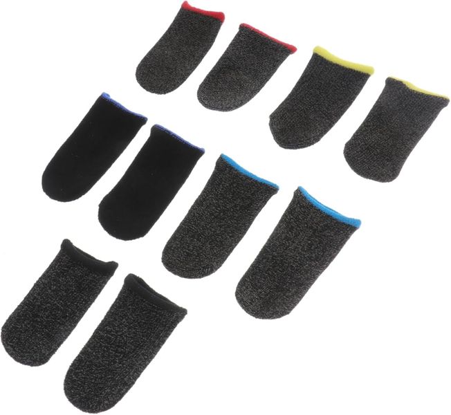 Breathable Sweat-proof Finger Sleeves for Mobile Gaming Enhanced Control &amp;
