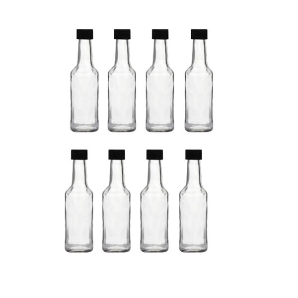 250ml Worcester Sauce Bottle with Black Lid (8 Pack)