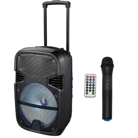 Sound Force 12" Active PA Speaker with Wireless Mic & Bluetooth Image
