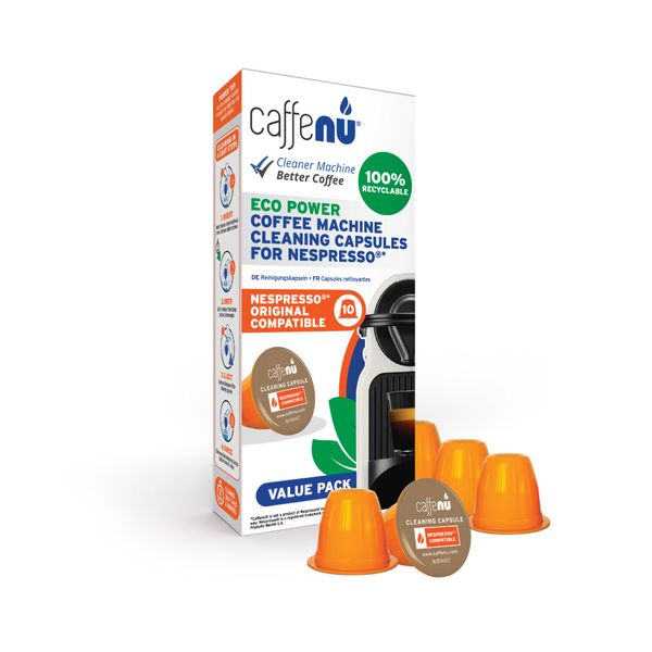 Caffenu Cleaning Capsules Value Pack - Nespresso compatible (2 Pack)