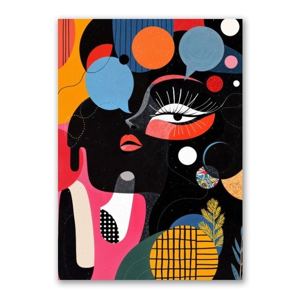 Big Eye Abstract Art Canvas Abstract Wall Art