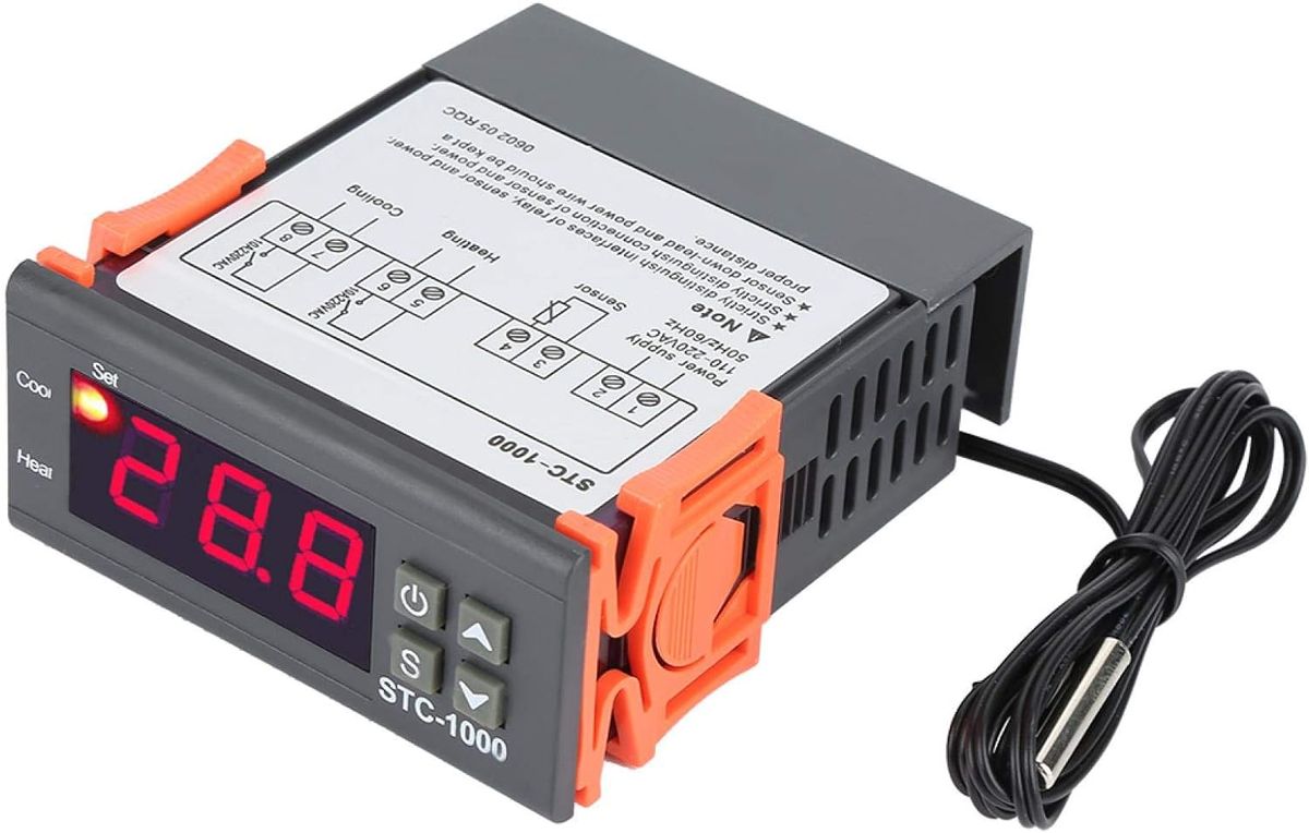 12V STC-1000 Digital Temperature Controller Temp Sensor Electric ...