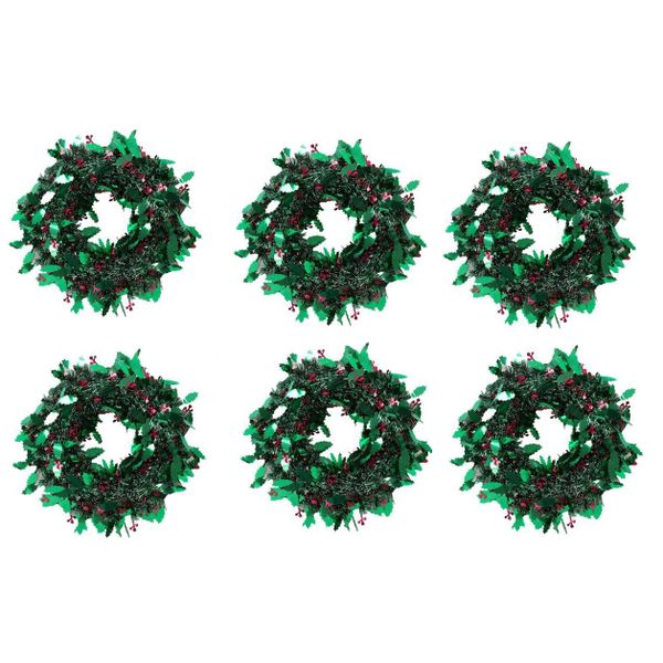 Artificial Christmas Wreath - 38cm (Set of 6)