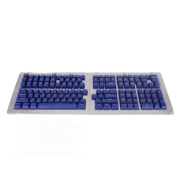 PBT Keycaps Keyboard 132 Key Matte Blue Yellow