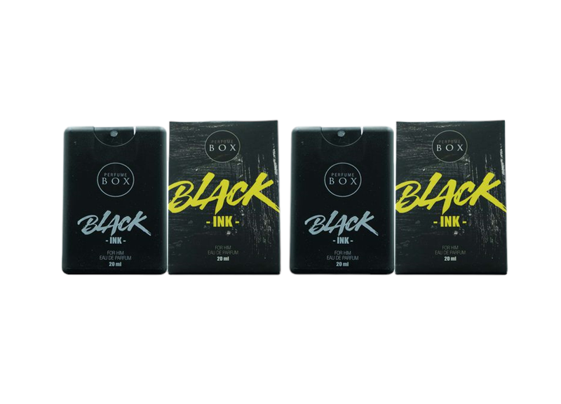 Perfume Box Black Ink For Him Cologne Pocket size Set of 2