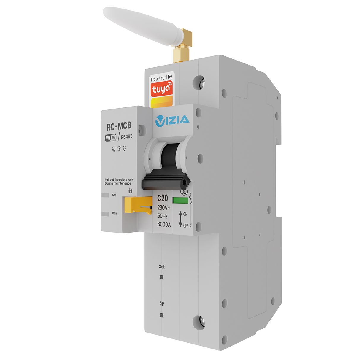 VIZIA Smart Circuit Breaker with metering 20A Monitor power usage via