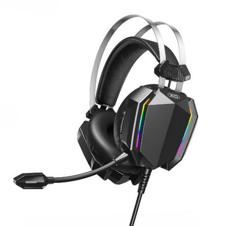 XO-GE07 - 3D Surround Sound Gaming Headset With RGB Lighting - Black Image