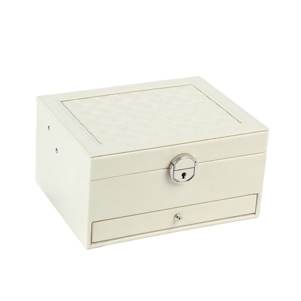Multi-Function Storage Box PU Leather Jewelry Box
