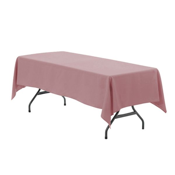 Rectangular Short Dusty Rose Tablecloth