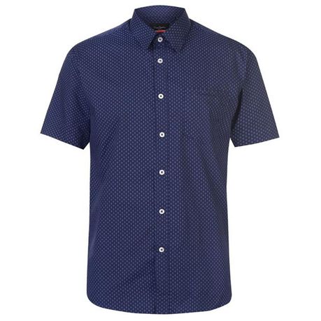 Pierre cardin short sleeve shirt mens sale