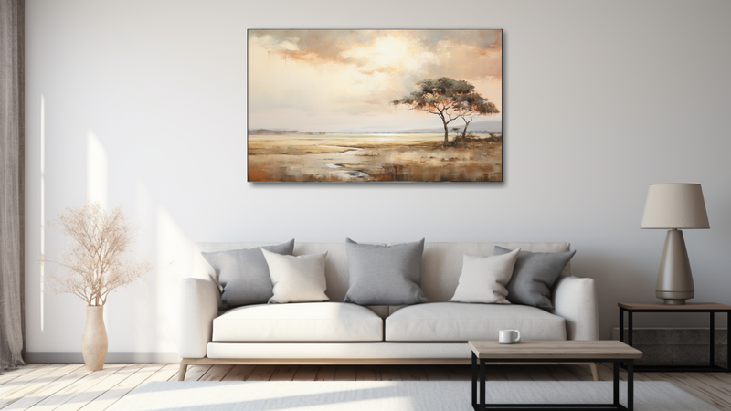 Canvas Wall Art - Savannah Serenade Abstract - HD0462