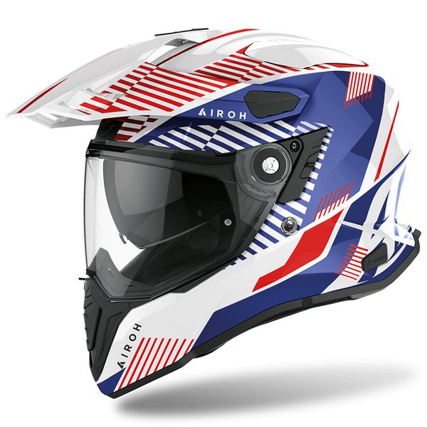 Airoh Commander Boost Helmet White / Blue Gloss