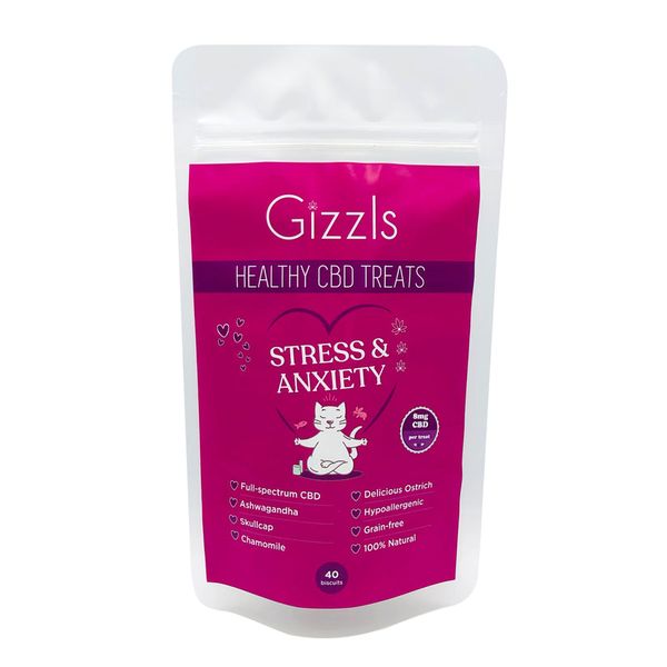 Gizzls - CBD Cat Treats for Stress and Anxiety Treats 50g