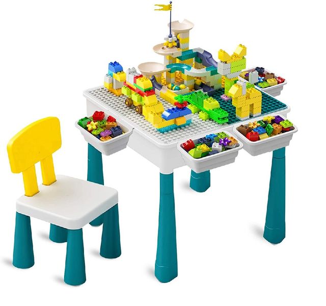 ZYS - Multi-Function Activity Table Set with Building Blocks