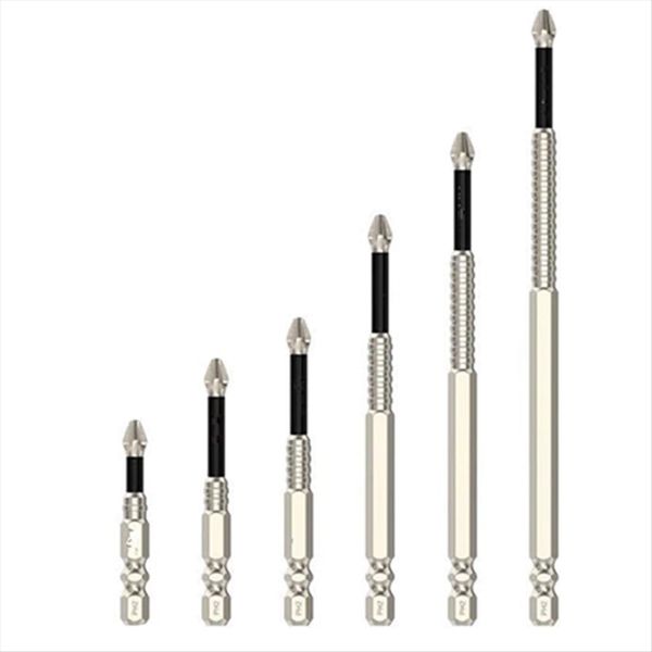 High-Magnetic Screwdriver Drill Bit Set, 6PCS Anti-Slip Magnetic Screwdrive